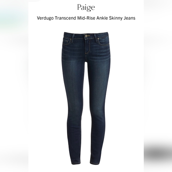 Paige Verdugo Ankle Blue Wash Jeans women size 29 - Picture 2 of 14